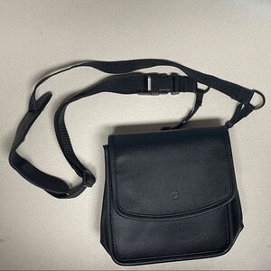Black Apple Crossbody Bag